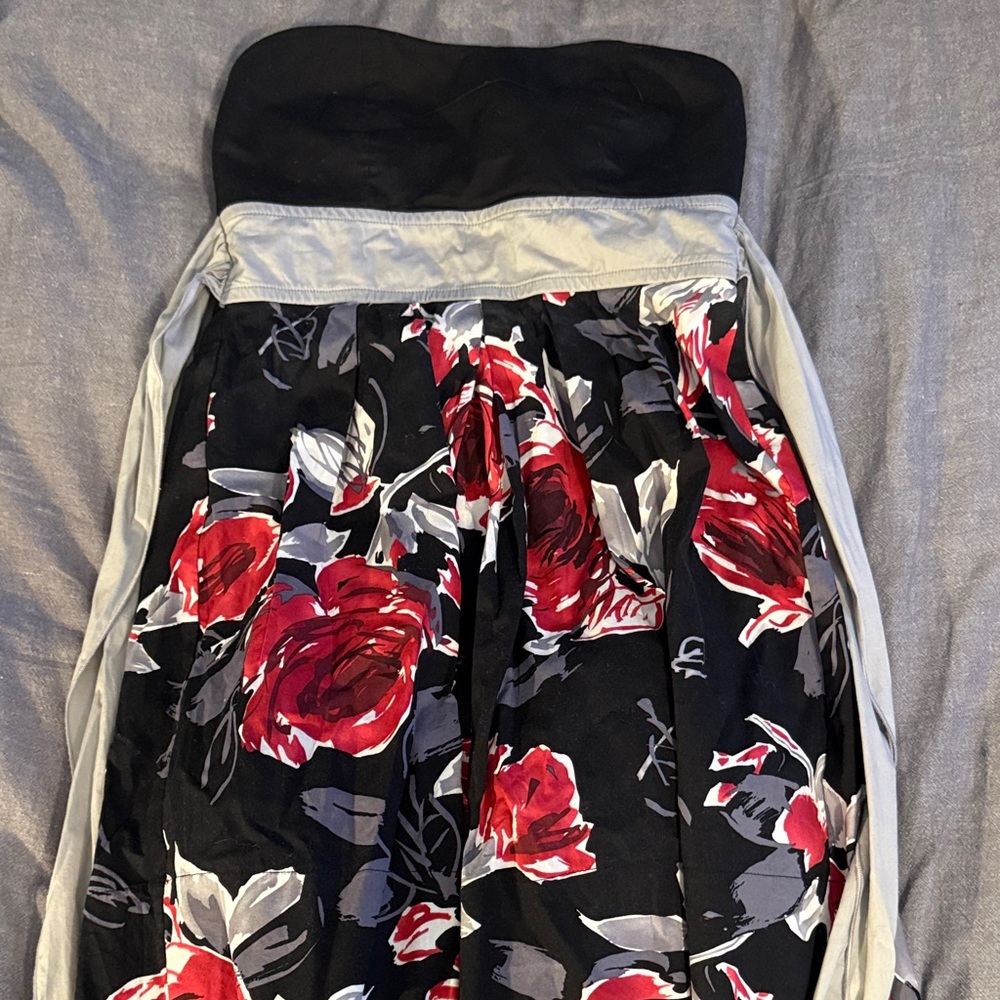 Ruby Rox Black and Red Floral Mini Dress